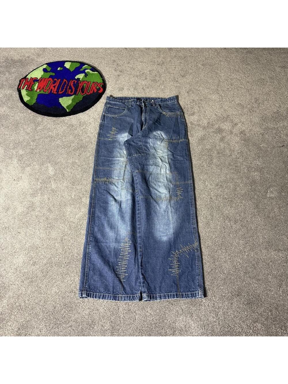 y2k vintage baggy akademiks denim jeans